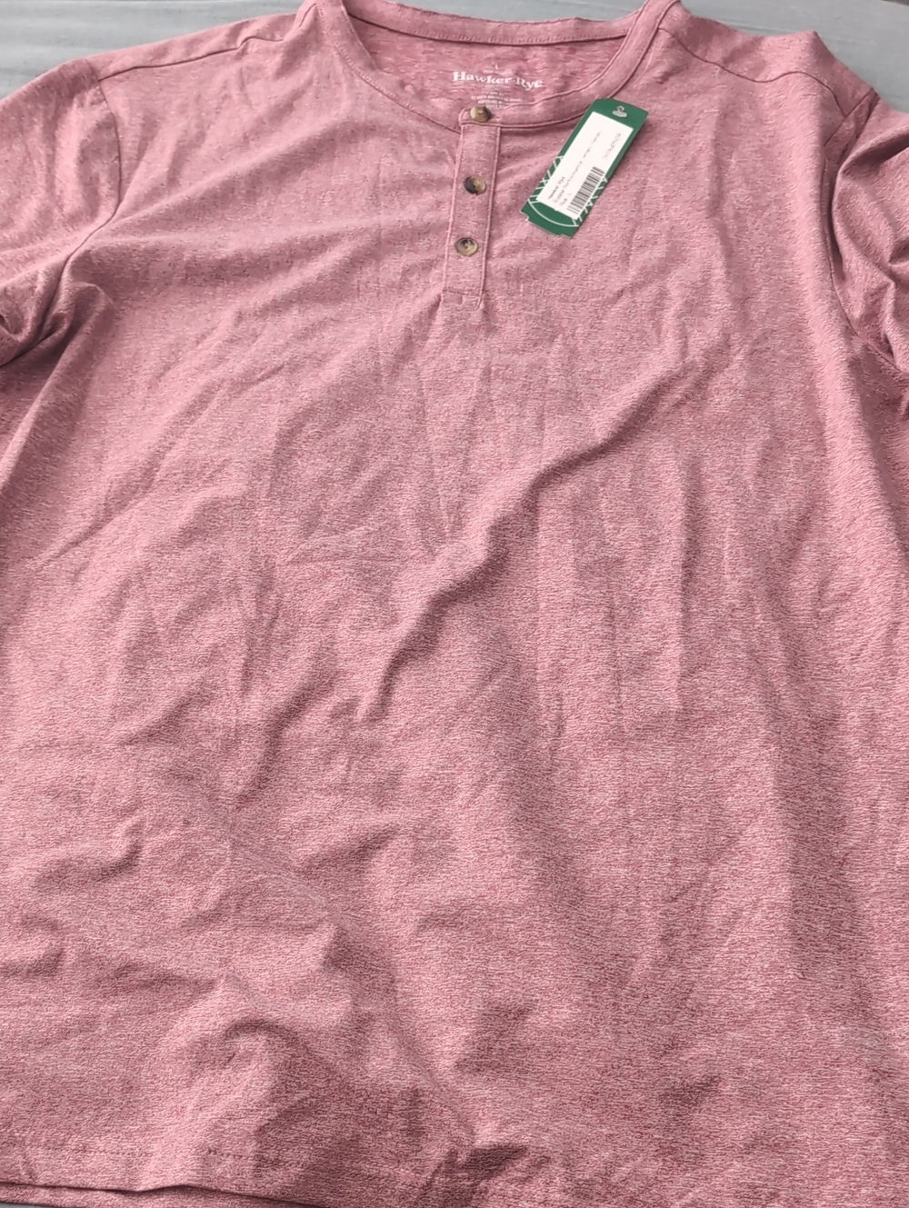Hawker Rye Robbie Performance Jersey Henley- L